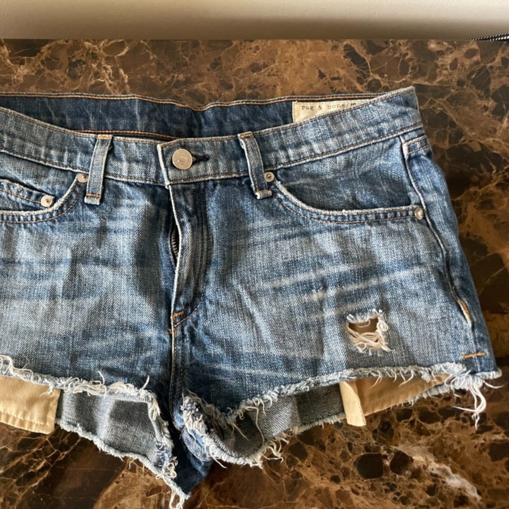 Rag & Bone ripped Size 27 Short shorts